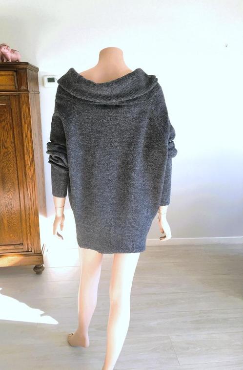 Eight super gezellige warme lange trui M/L, Kleding | Dames, Truien en Vesten, Zo goed als nieuw, Maat 38/40 (M), Grijs, Verzenden