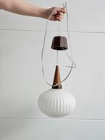 Louis Kalff geribbelde hanglamp, Gebruikt, Ophalen of Verzenden, Glas