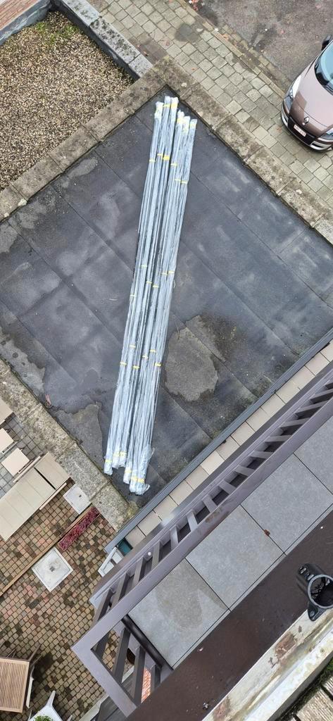 Nieuwe zwarte aluminium buizen + buiskoppelingen', Doe-het-zelf en Bouw, Buizen en Afvoer, Nieuw, Aluminium, 6 meter of meer, 40 tot 60 mm