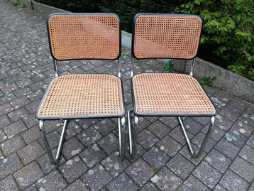 2 originele thonet cesca-stoelen naar Marcel Breuer 