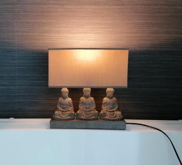 Tafellamp met boeddha 's 