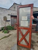 Eiken buiten deuren met glas, Porte extérieure, Verre, Enlèvement, Utilisé