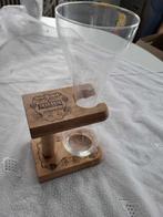 verre collection bière kwak avec support en bois, Ophalen, Gebruikt, Bierglas