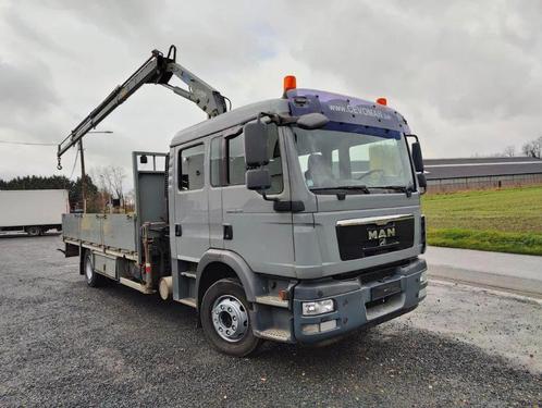 MAN TGM 15.250 Doka open box + Copma crane (bj 2011), Auto's, Vrachtwagens, Bedrijf, MAN, Diesel, Euro 5, Automaat, Zilver of Grijs