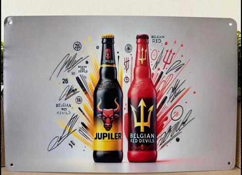Metalen reclamebord Jupiler, Verzamelen, Biermerken, Nieuw, Reclamebord, Plaat of Schild, Jupiler, Ophalen of Verzenden