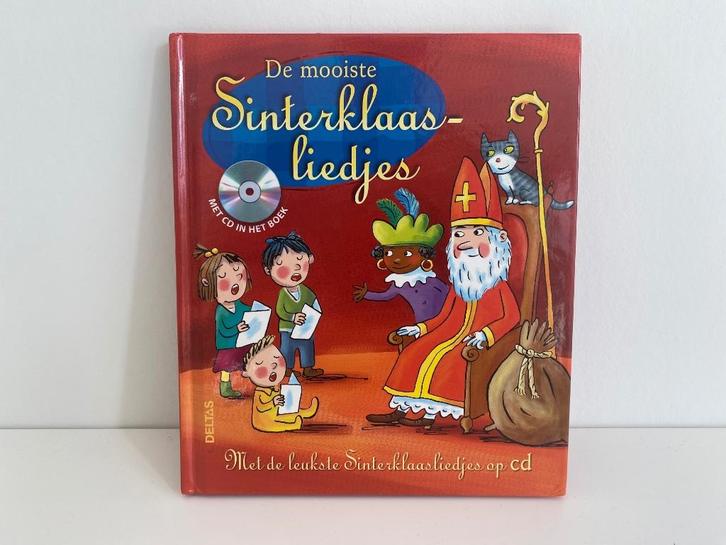 Boek + CD ‘De mooiste Sinterklaasliedjes’, Boeken, Kinderboeken | Kleuters, Zo goed als nieuw, Sprookjes, Ophalen