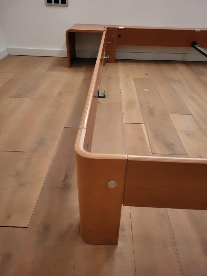 Bedframe Auping Auronde 180-200, Huis en Inrichting, Slaapkamer | Bedden, Gebruikt, Tweepersoons, 180 cm, 200 cm, Hout, Bruin