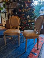 2 stoelen eetkamer goud troon, Huis en Inrichting, Stoelen, Ophalen, Hout, Twee, Overige kleuren