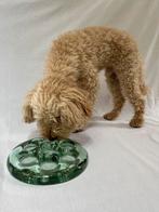 Vintage groene glazen kaarsenhouder, Antiek en Kunst, Ophalen of Verzenden