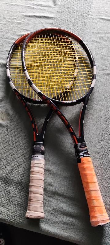 2 raquettes de tennis Babolat Pure Storm 295 grammes