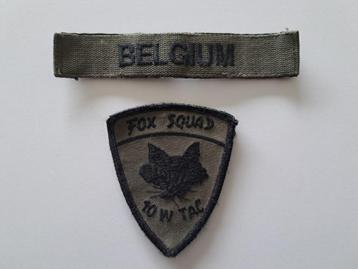 Vintage Ecusson/Patch Fox Squad 10 W TAC - Belgique