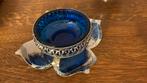 Sucrier en verre bleu ancien, Ophalen