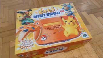 Nintendo 64 Pikachu Japanese versie oranje in doos beschikbaar voor biedingen