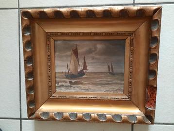 schilderij met zeezicht 1914 beschikbaar voor biedingen