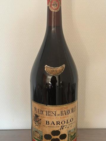1x Barolo Marchesi di Barolo 1971   3.75 lt beschikbaar voor biedingen