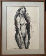 Naaktstudie 1 - Jos Slootmaeckers, Antiek en Kunst, Kunst | Schilderijen | Modern, Ophalen