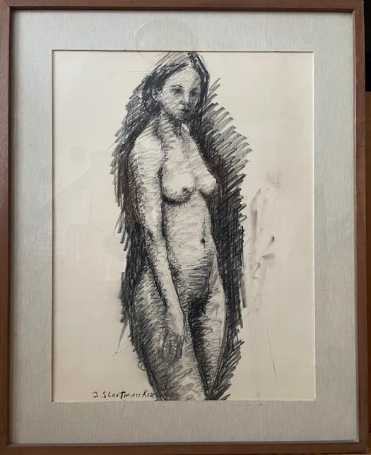 Naaktstudie 1 - Jos Slootmaeckers, Antiquités & Art, Art | Peinture | Moderne, Enlèvement