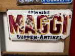 Groot MAGGI emaille reclamebord, Ophalen of Verzenden