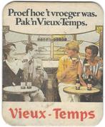 bierviltje 1st Vieux-Temps proef hoe 't vroeger was, Verzamelen, Biermerken, Verzenden