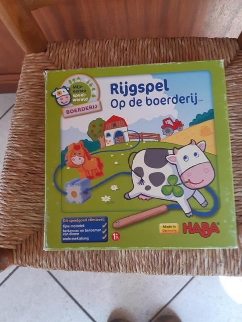 Haba Rijgspel op de boerderij, Enfants & Bébés, Jouets | Éducatifs & Créatifs, Comme neuf, Enlèvement