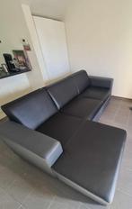 Leren zetel, Huis en Inrichting, Zetels | Zetels, Ophalen, 125 tot 150 cm, Hoekbank, Driepersoons