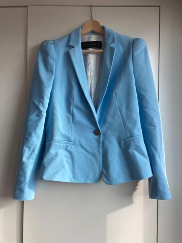 Lichtblauwe blazer Zara Basics beschikbaar voor biedingen
