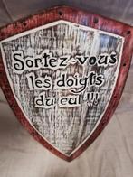 plaque murale Kaamelott 30x22 cm sortez vous les doigts cul, Huis en Inrichting, Ophalen of Verzenden, Nieuw
