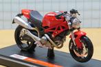 Ducati Monster 696 red 1:18 Maisto, Moteur, Enlèvement ou Envoi, Maisto, Neuf