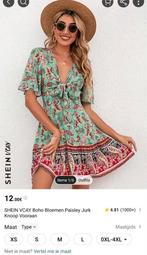 Nieuw! Boho jurk maat S/36, Kleding | Dames, Jurken, Nieuw, Ophalen of Verzenden, Maat 36 (S), Boven de knie