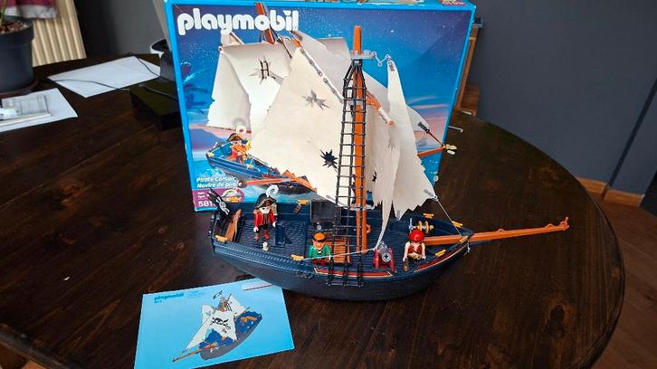 Playmobil piratenschip, Kinderen en Baby's, Speelgoed | Playmobil, Gebruikt, Complete set, Ophalen