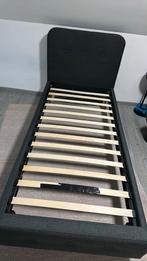 bed/ stof/ donkergrijs, Huis en Inrichting, Slaapkamer | Bedden, Ophalen, Zo goed als nieuw, Stof