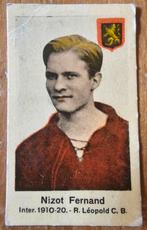 1930s (pre panini) Fernand Nizot R. Léopold Club Brussel!, Hobby en Vrije tijd, Ophalen of Verzenden, Zo goed als nieuw, Sticker