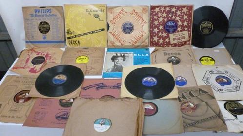 21 bakelieten 78 toeren LP's,diverse artiesten., Verzamelen, Muziek, Artiesten en Beroemdheden, Gebruikt, Cd of Plaat, Ophalen