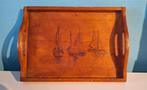 Plateau en bois vintage, Ophalen, Zo goed als nieuw, Rechthoekig, Hout