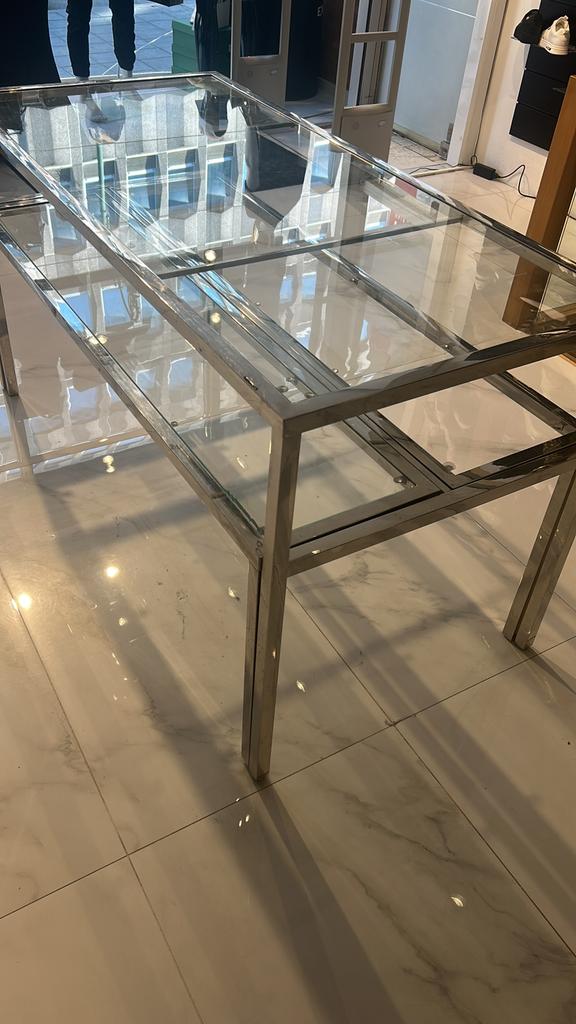 Table en verre( L1m78/l1m14/H 1 m24), Enlèvement, Verre