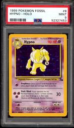 Hypno Holo PSA 9 - 8/62 - Fossil 1999, Hobby en Vrije tijd, Verzamelkaartspellen | Pokémon, Verzenden, Zo goed als nieuw, Meerdere kaarten