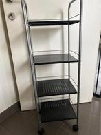 Rekje/trolley metaal afm. 102/34/26 zwart/grijs, Ophalen