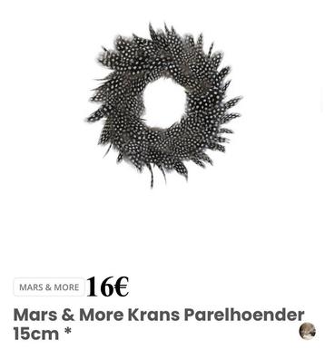 Mars & More krans - 15cm Parelhoender NIEUW beschikbaar voor biedingen