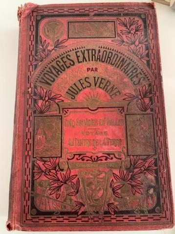 Jules Verne boek Voyages Extraordinaires beschikbaar voor biedingen