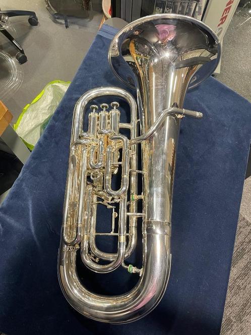 Euphonium Miraphone M5050, Muziek en Instrumenten, Blaasinstrumenten | Tuba's, Zo goed als nieuw, Euphonium of Tenortuba, Met koffer of draagtas