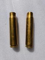 Lotje van 2 koperen Engelse 20mm Hispano hulzen RH 1943 1944, Ophalen of Verzenden, Luchtmacht, Hulzen of Bodemvondsten