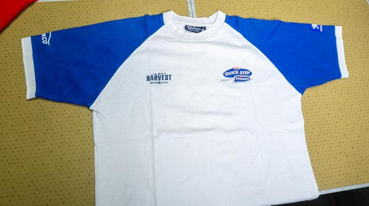 T-shirt wielerploeg Quick-Step Davitamon 2003-2004, Verzamelen, Sportartikelen en Voetbal, Zo goed als nieuw, Shirt, Ophalen of Verzenden