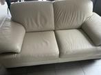 zetel in leder, Huis en Inrichting, Zetels | Zetels, Ophalen, 150 tot 200 cm, Tweepersoons, Zo goed als nieuw