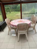Rotan set van Tafel, Stoelen en Kast, Huis en Inrichting, Ophalen, Overige kleuren, Riet of Rotan, Zo goed als nieuw