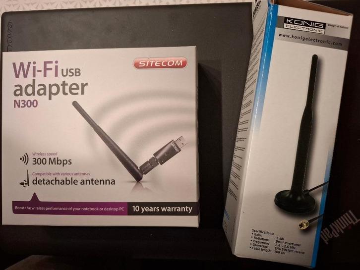 WiFi USB adapter (antenne USB), Computers en Software, WiFi-versterkers, Zo goed als nieuw, Ophalen of Verzenden