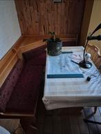 Houten hoekbank met opbergruimte, Ophalen, Gebruikt