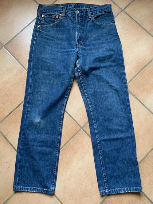 Levi's jeans 505 middenblauw W31 (L34 recut) vintage Spain, Kleding | Heren, Spijkerbroeken en Jeans, Gedragen, W32 (confectie 46) of kleiner