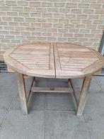 Taek tuintafel, Tuin en Terras, Ophalen, Gebruikt, Rond, Teakhout