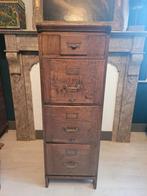 Oude eikenhouten archiefkast, Antiek en Kunst, Ophalen