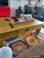 Robuuste volhouten klassiekesalontafel, Huis en Inrichting, Ophalen, Gebruikt, 100 tot 150 cm, Klassiek